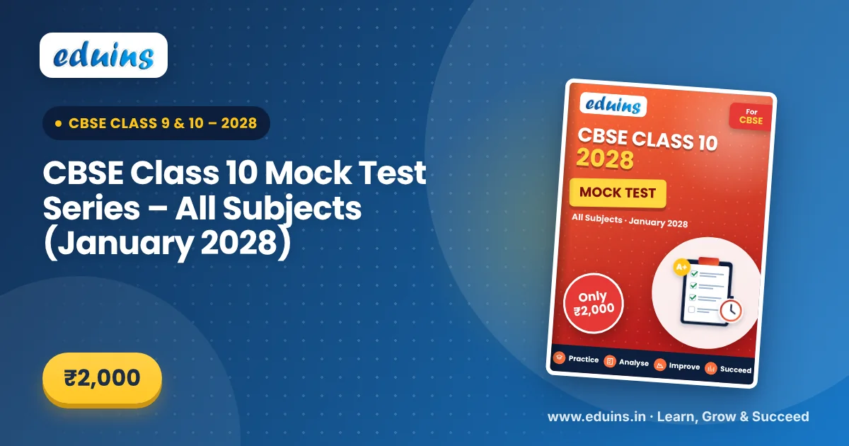 CBSE Class 10 Mock Test Series – All Subjects (January 2028)